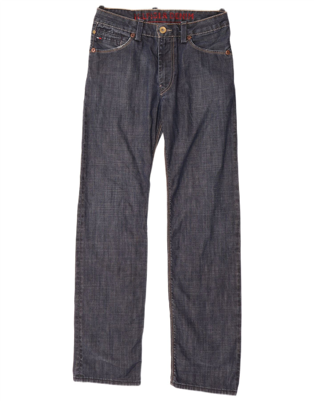 TOMMY HILFIGER Vaqueros rectos para hombre W30 L34 Algodón azul marino