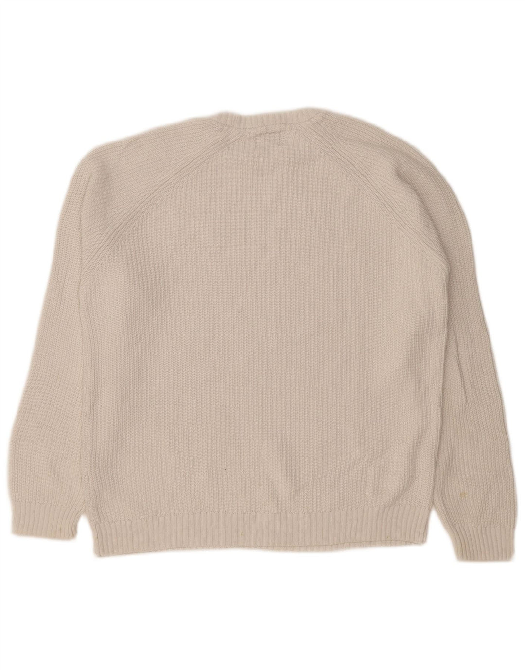 Zara Hombre Jersey De Cuello Redondo Jersey Pequeño Blanco