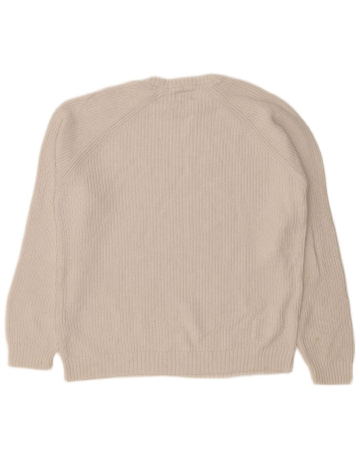 Zara Hombre Jersey De Cuello Redondo Jersey Pequeño Blanco