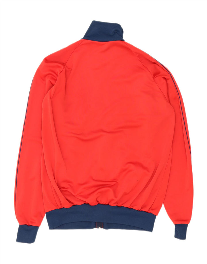 VINTAGE Mens Tracksuit Top Jacket Medium Red Striped Vintage Vintage and Second-Hand Vintage from Messina Hembry 