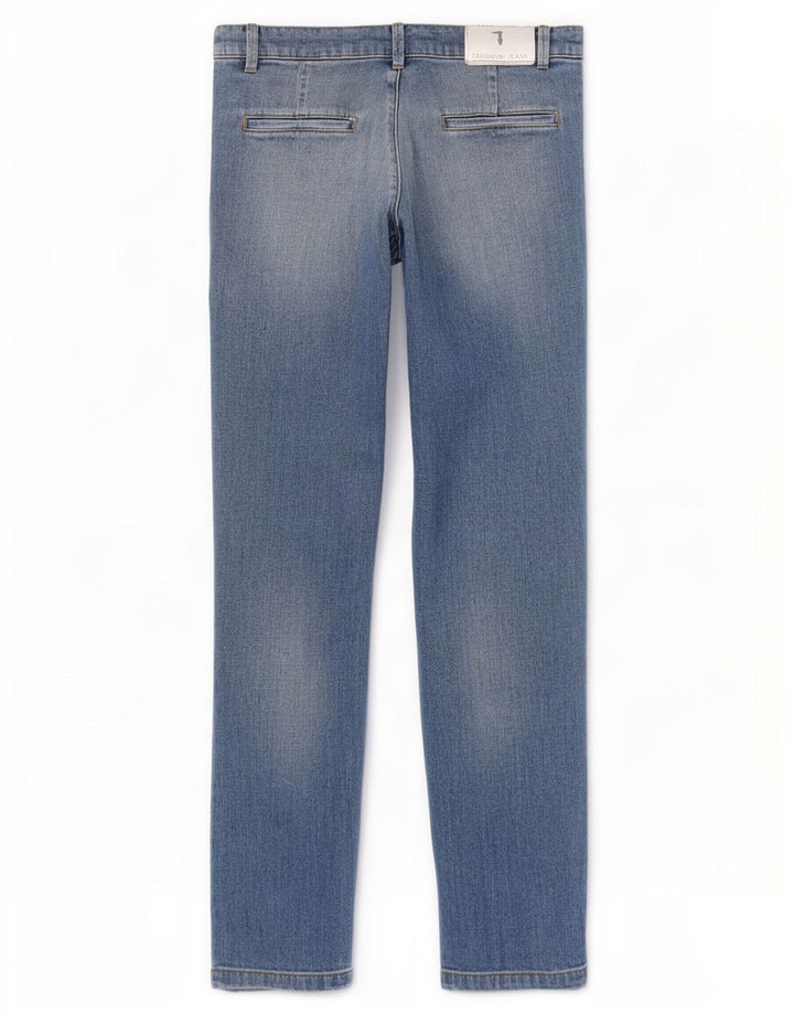 Vaqueros Trussardi Mujer Desgastados Slim W26 L31 Poliéster Azul