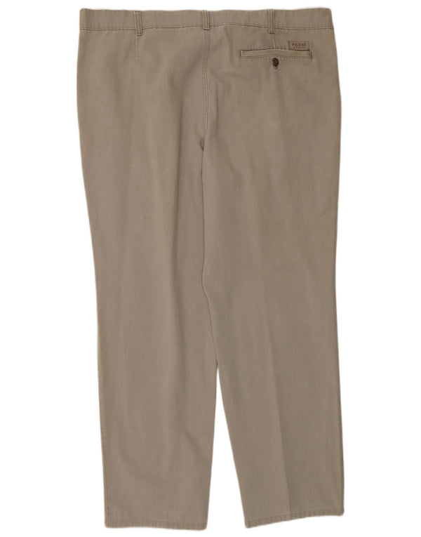 Pionier Mens Pegged Chino Trousers W42 L32 Beige