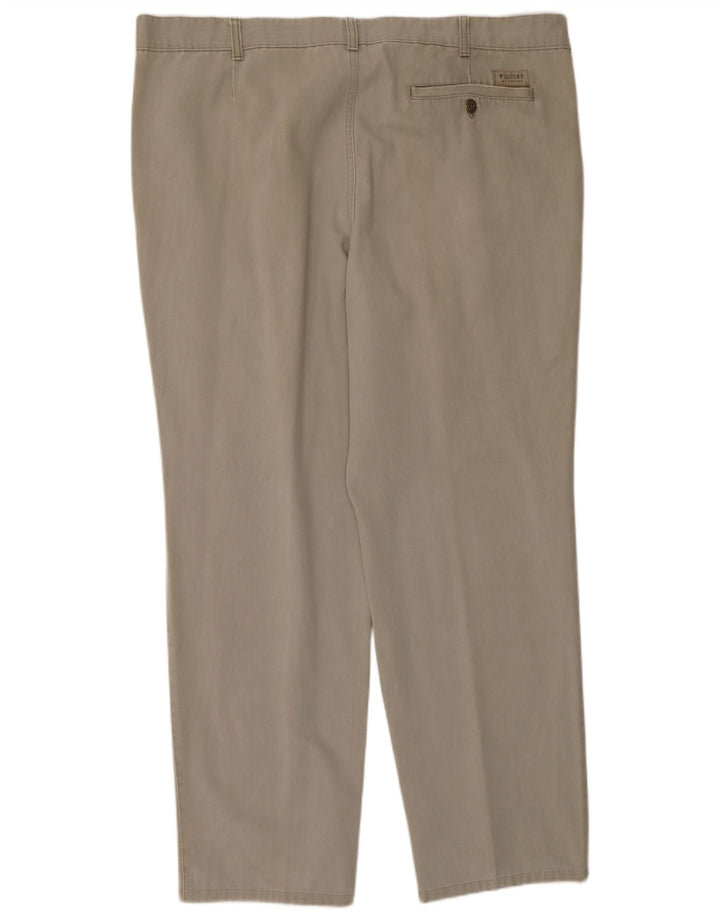 Pionier Pantalón chino con pinzas para hombre W42 L32 Beige