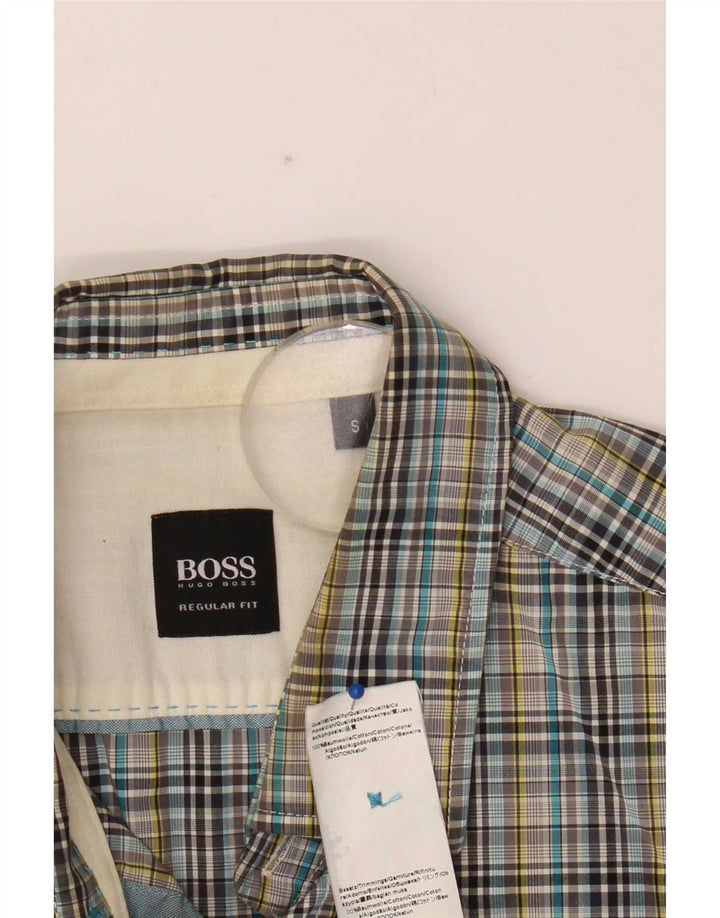 Camisas HUGO BOSS Hombre | Camisa pequeña de algodón con cuadros multicolores