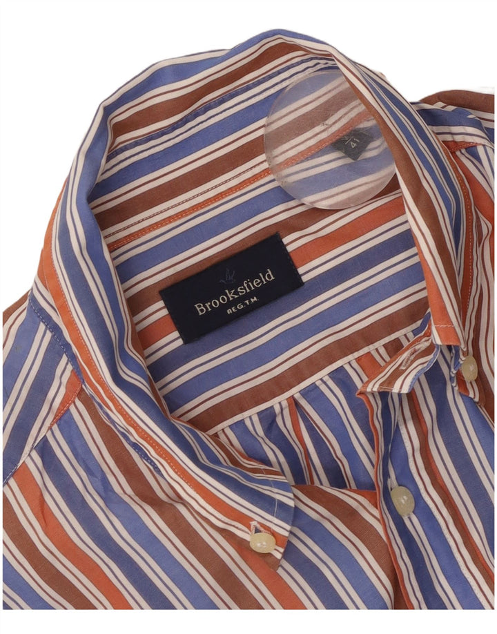 Brooksfield Camisa para hombre Talla 41 Mediana Rayas multicolores