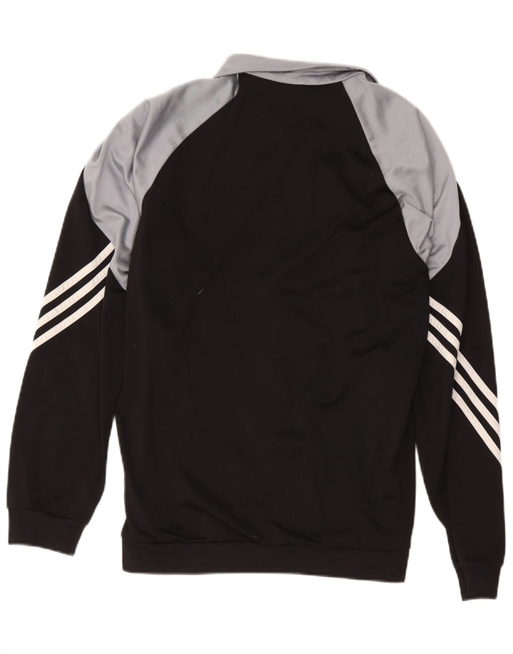 Adidas Hombre Chándal Top Chaqueta Mediano Negro Colorblock Poliéster