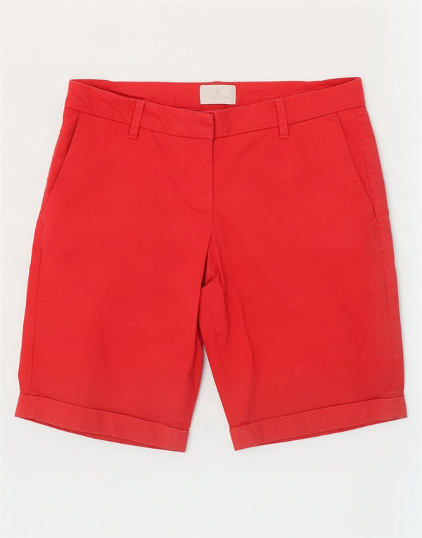 Conte of Florence Pantalones cortos chinos para mujer IT 42 Medium W30 Algodón rojo