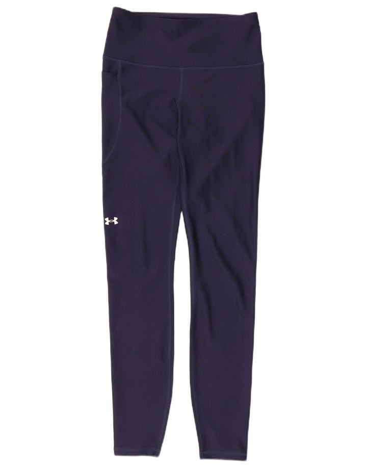 Under Armour Leggings para mujer UK 8 Small Poliéster azul marino