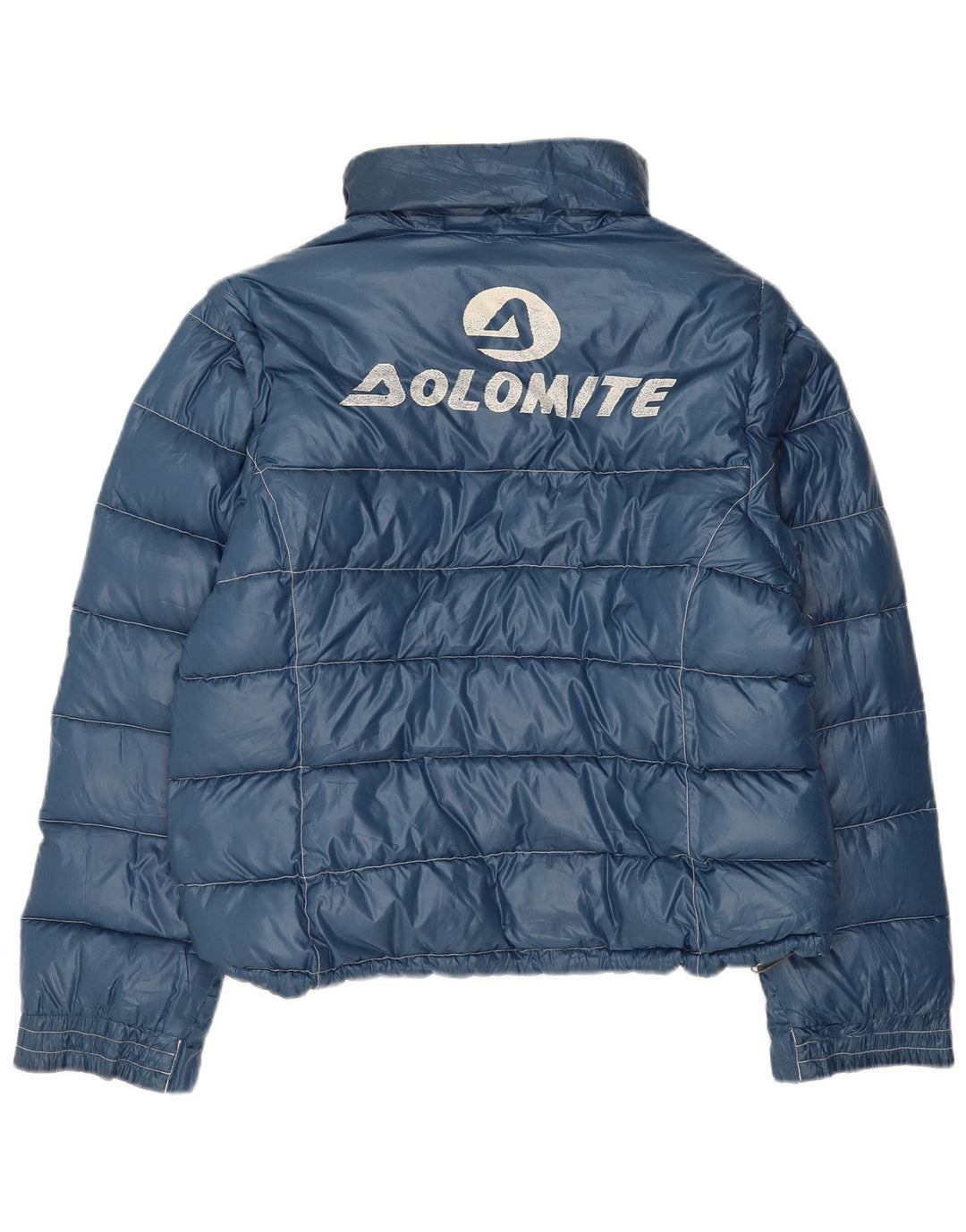 Dolomite Chaqueta acolchada con estampado gráfico para mujer UK 40 XL Bloque de color azul