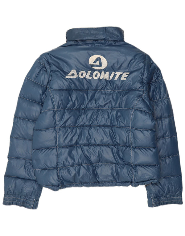 Dolomite Chaqueta acolchada con estampado gráfico para mujer UK 40 XL Bloque de color azul