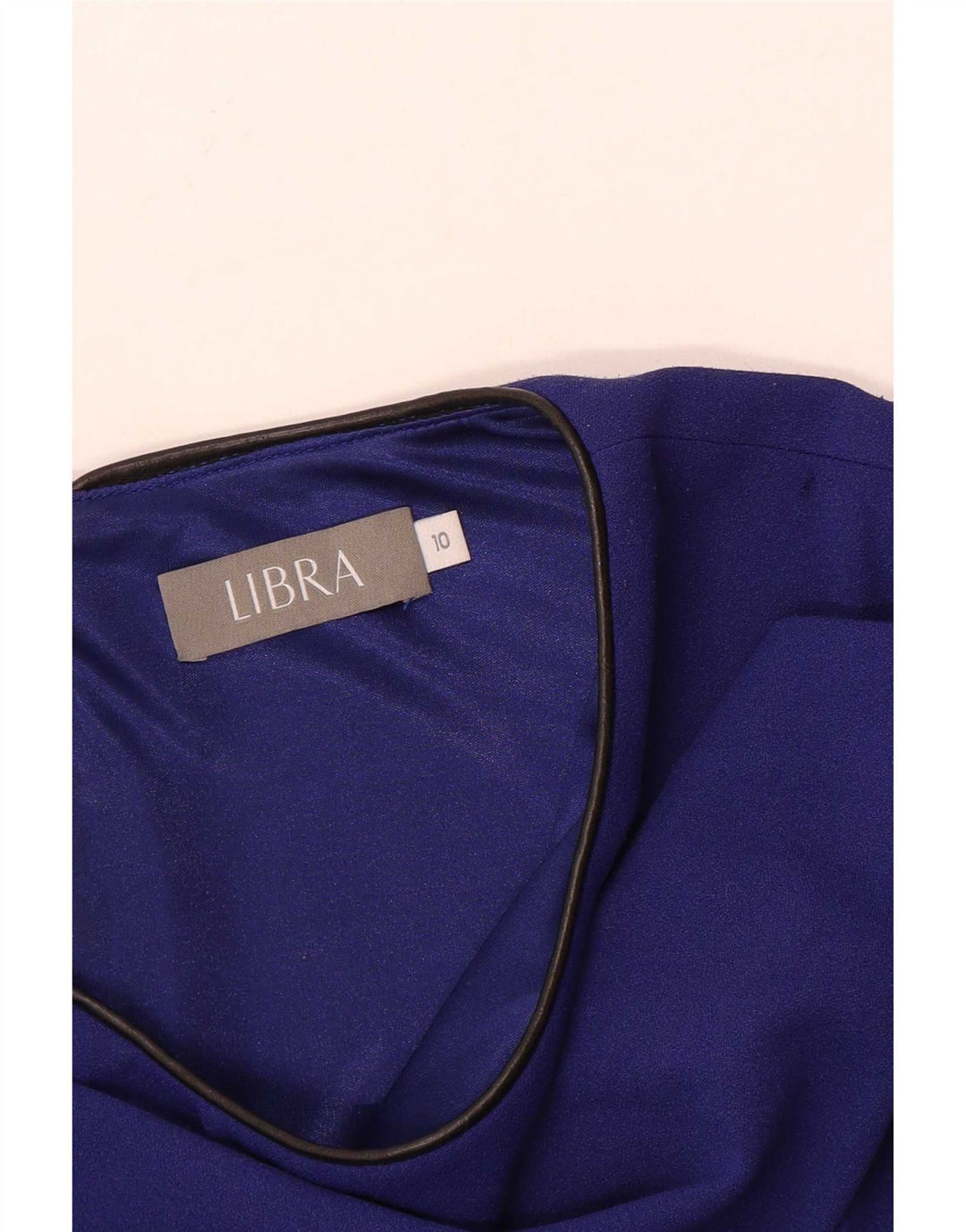 Libra Vestido recto de manga 3/4 para mujer UK 10 Small Azul marino