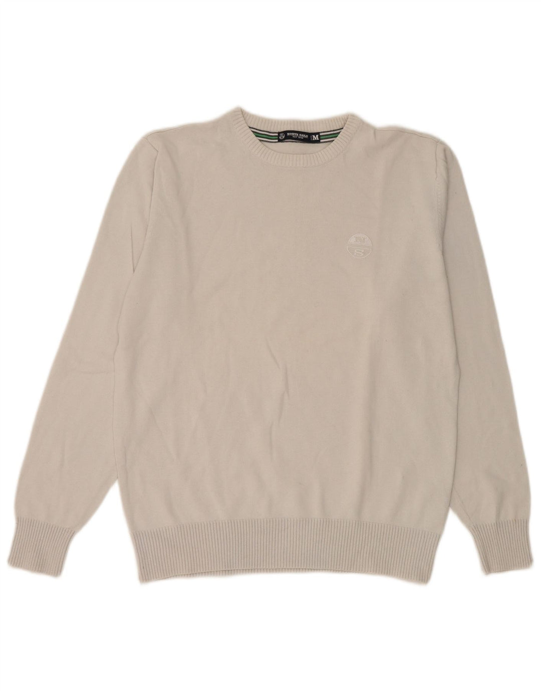 North Sails Jersey de cuello redondo para mujer UK 44 Algodón gris medio