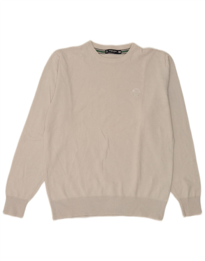North Sails Jersey de cuello redondo para mujer UK 44 Algodón gris medio