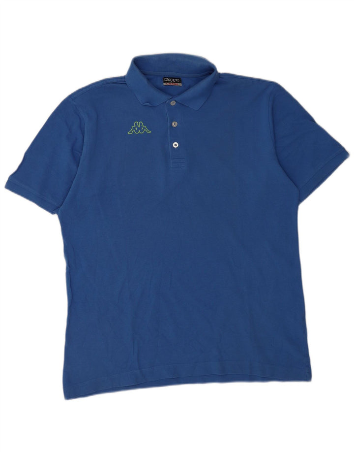 Kappa Polo Gráfico Para Hombre Algodón Azul Grande