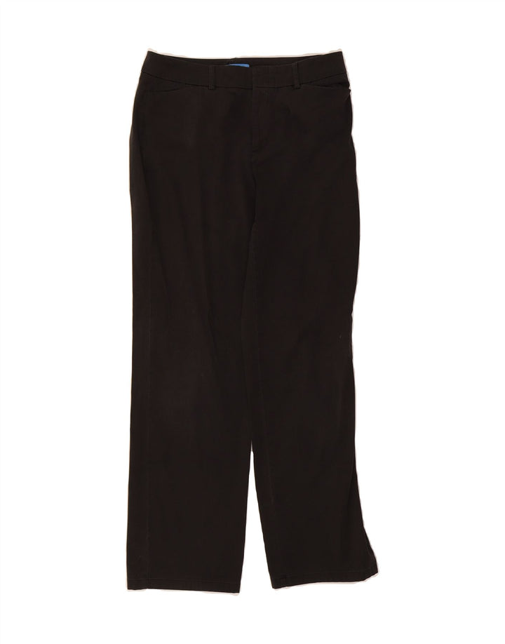 DOCKERS Womens Straight Casual Trousers W32 L30 Black Vintage Dockers and Second-Hand Dockers from Messina Hembry 