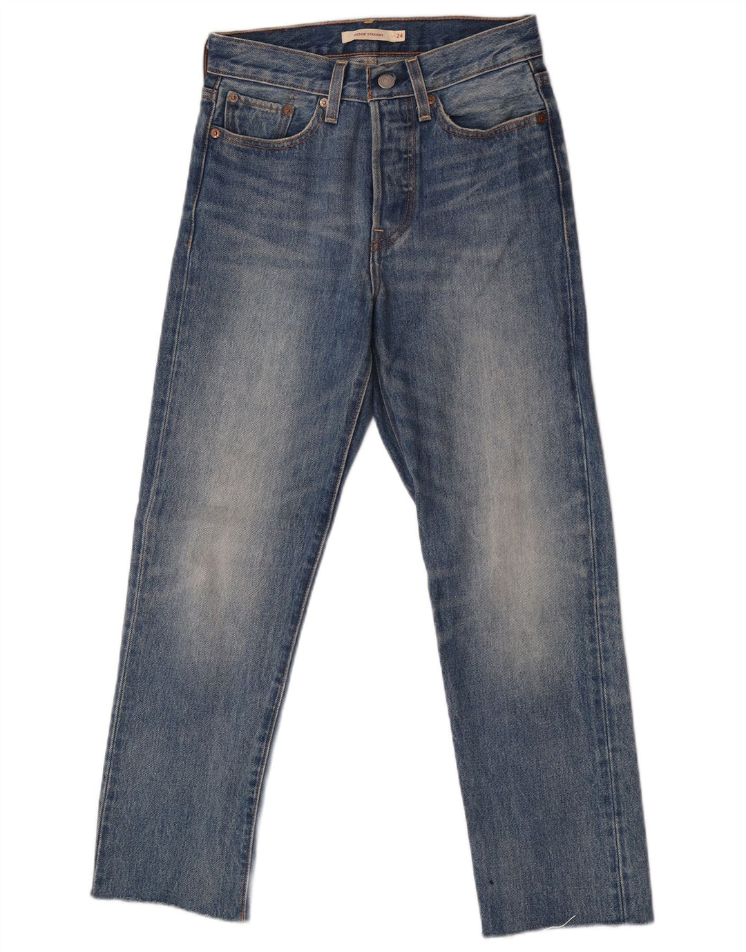Levi's Vaqueros Rectos Con Cuña Para Mujer W24 L26 Algodón Azul