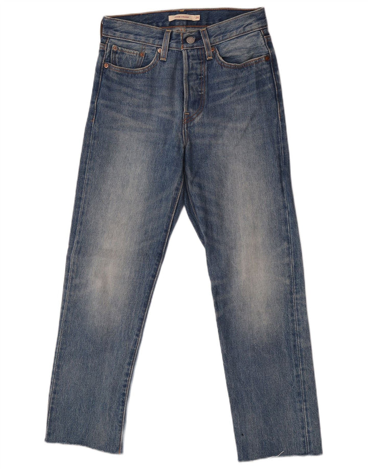 Levi's Vaqueros Rectos Con Cuña Para Mujer W24 L26 Algodón Azul