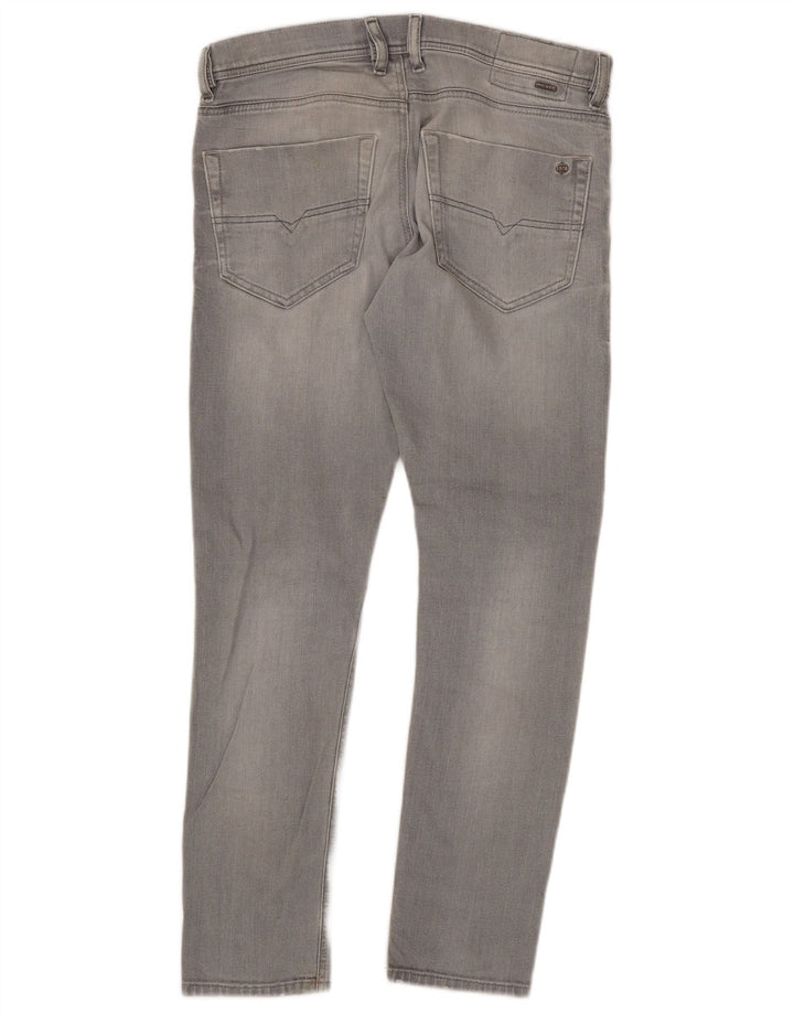 Diesel Vaqueros Slim Para Hombre W31 L30 Algodón Gris