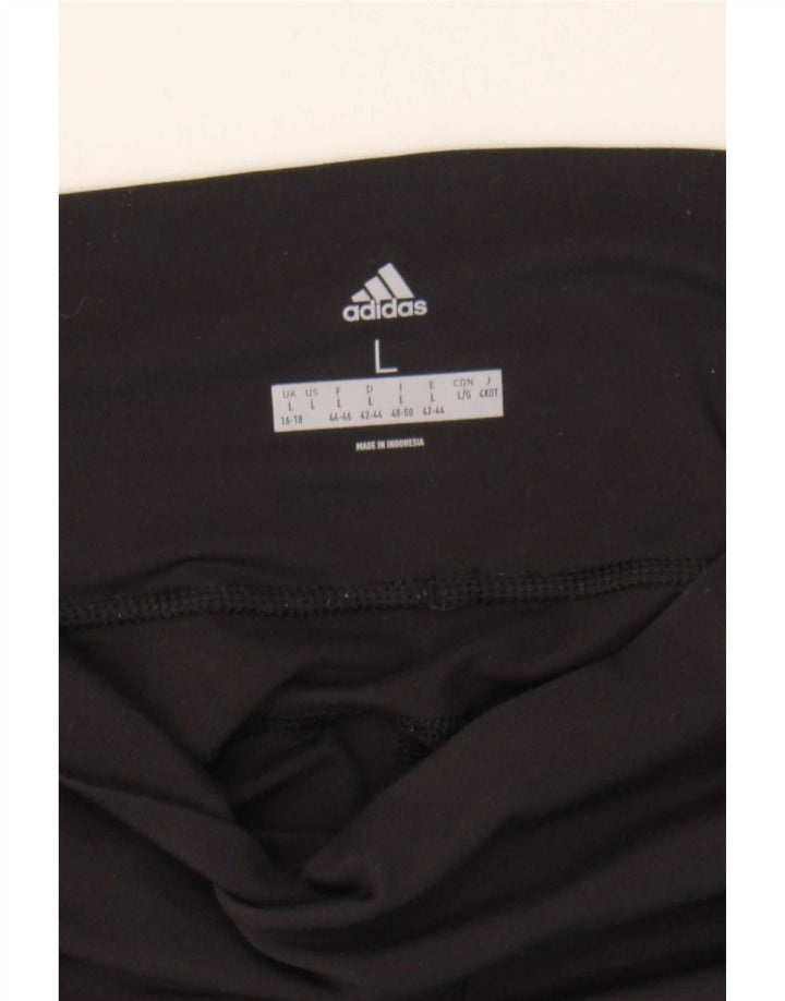 Leggings Adidas Mujer UK 16/18 Grande Negro