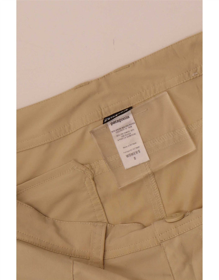 Patagonia Pantalones cortos chinos para mujer US 8 Medium W32 Beige Nylon