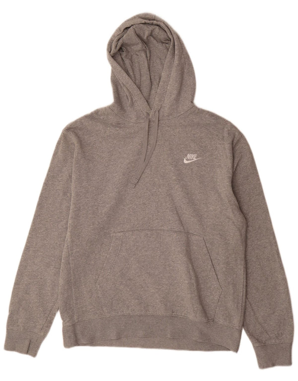 Sudadera con capucha Nike para hombre - Jersey de algodón moteado en gris medio