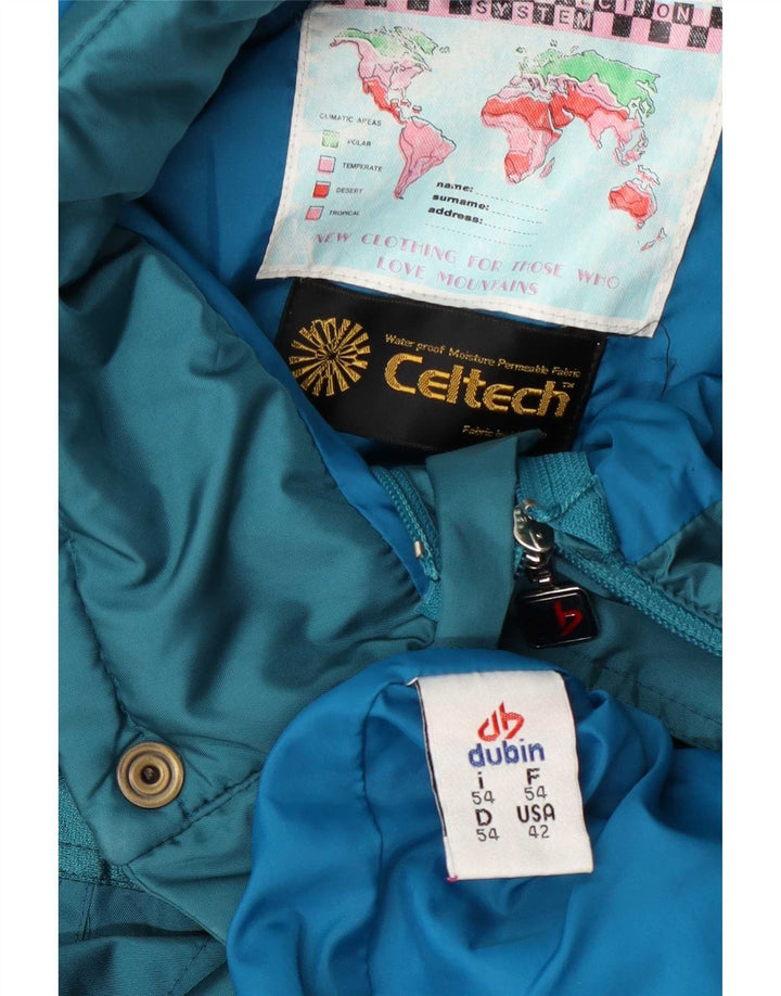 Dubin Mens Hooded Ski Jacket IT 54 2XL Blue Polyester