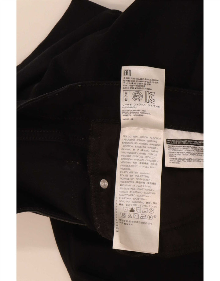 Levi's Vaqueros Bootcut 715 para Mujer W26 L32 Algodón Negro