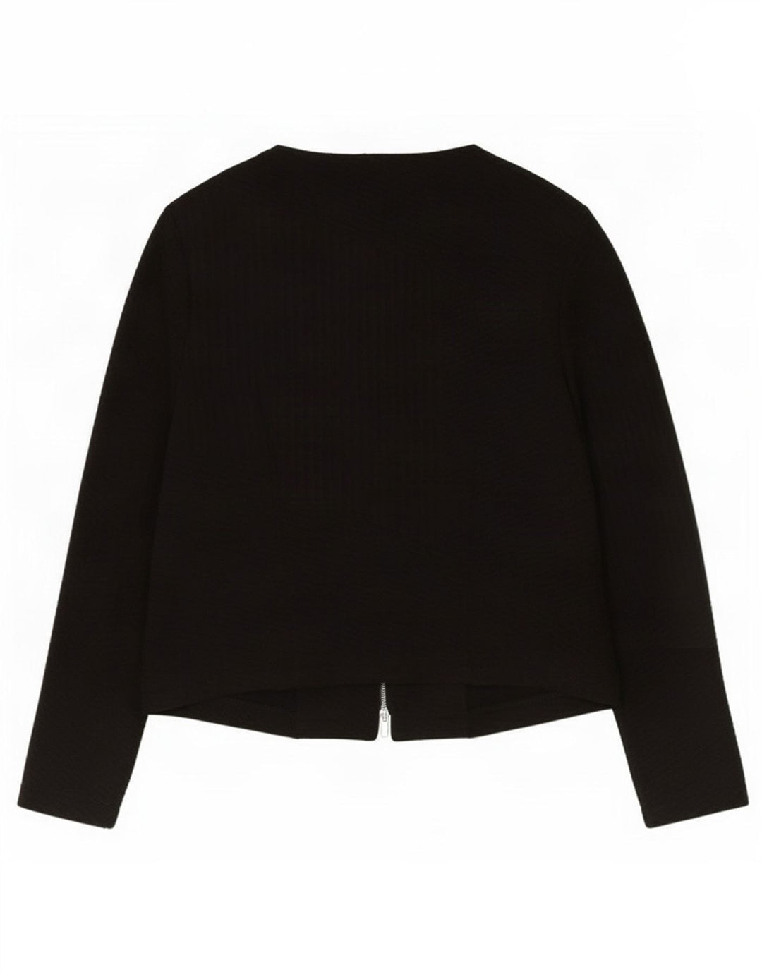 Marks & Spencer Chaqueta tipo blazer con cremallera completa para mujer UK 40 Mediano Poliéster negro