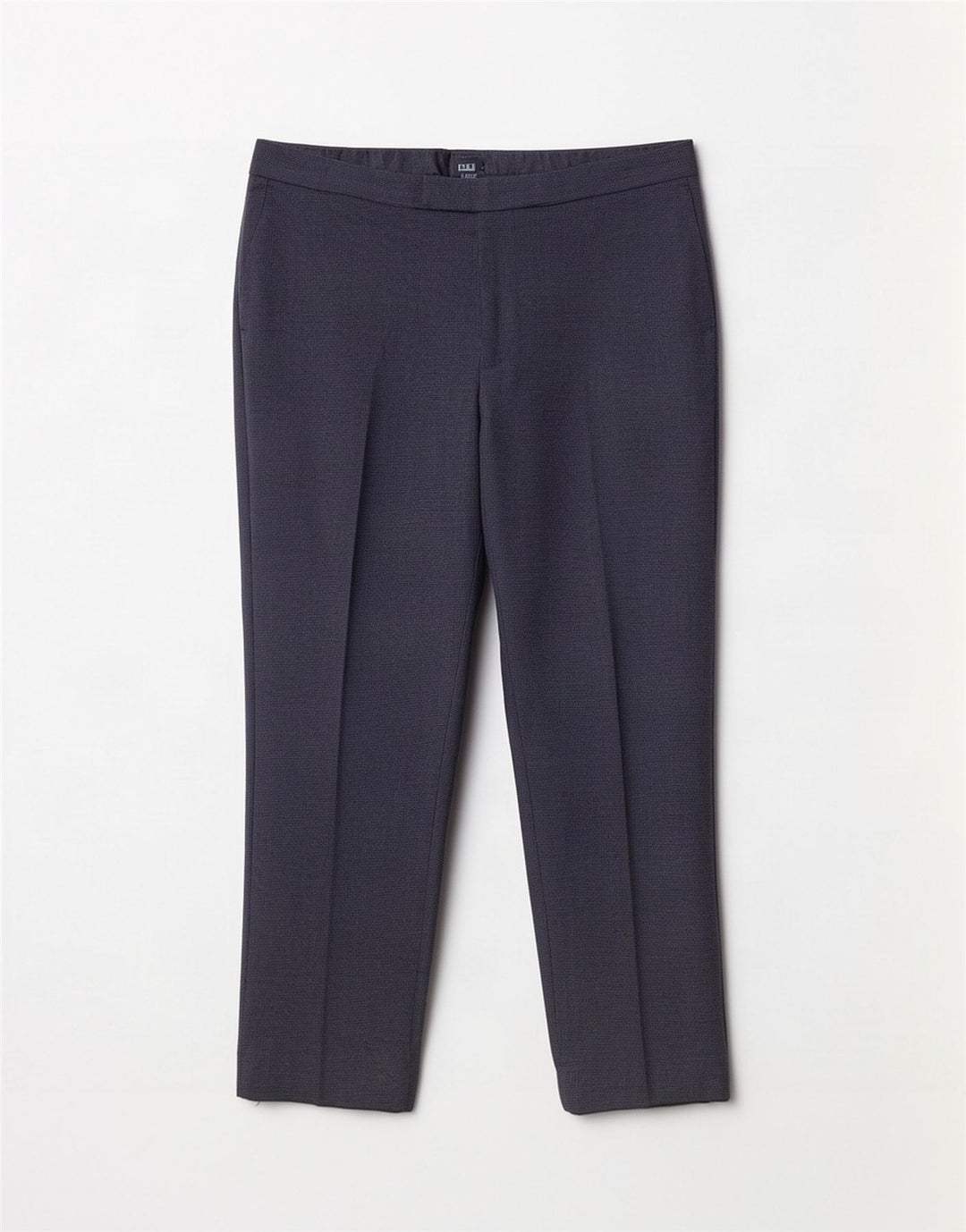 Marks & Spencer Pantalón de traje recto para hombre W40 L29 Pata de gallo azul marino
