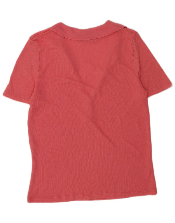 Zara Polo Mujer UK 44 Rosa Mediano