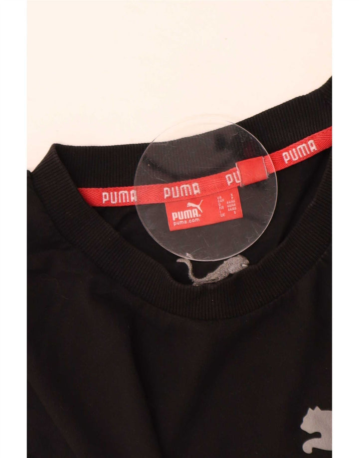Puma - Camiseta gráfica para hombre, talla pequeña, color negro