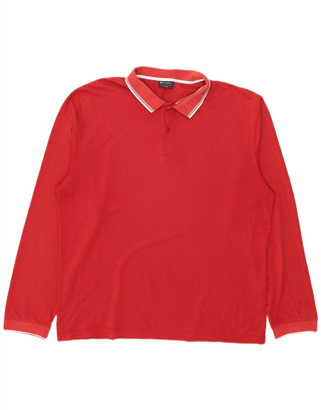Champion Polo de manga larga para hombre 2XL Rojo