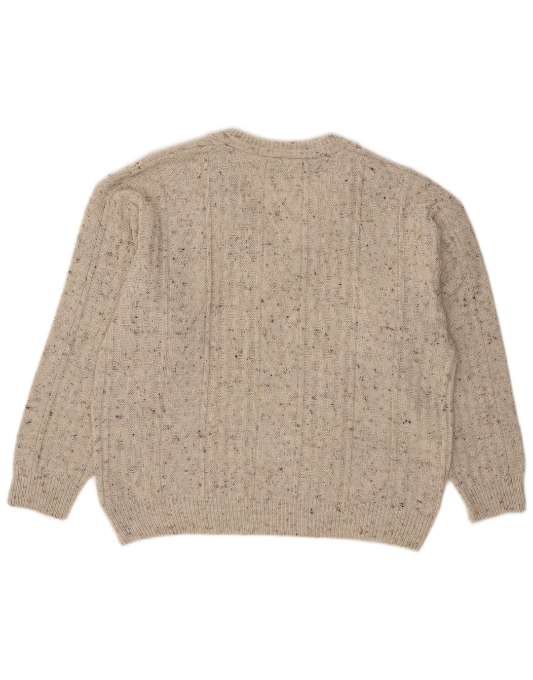 Canda Hombre Jersey Con Cuello En V Jersey Acrílico Moteado Gris Medio