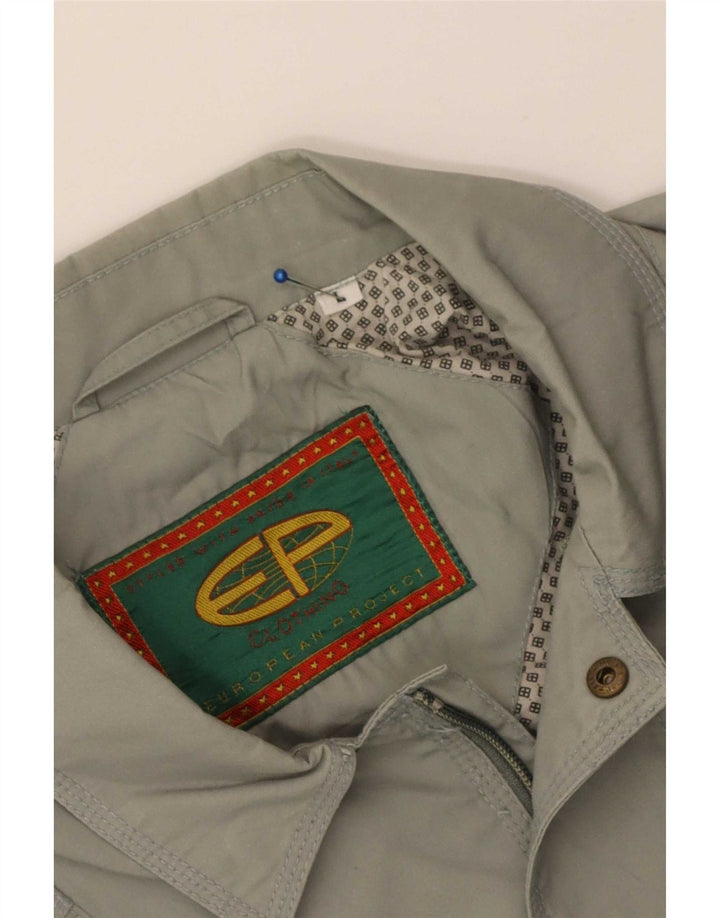 Proyecto Europeo Chaqueta Bomber Para Hombre Talla 40 Grande Gris