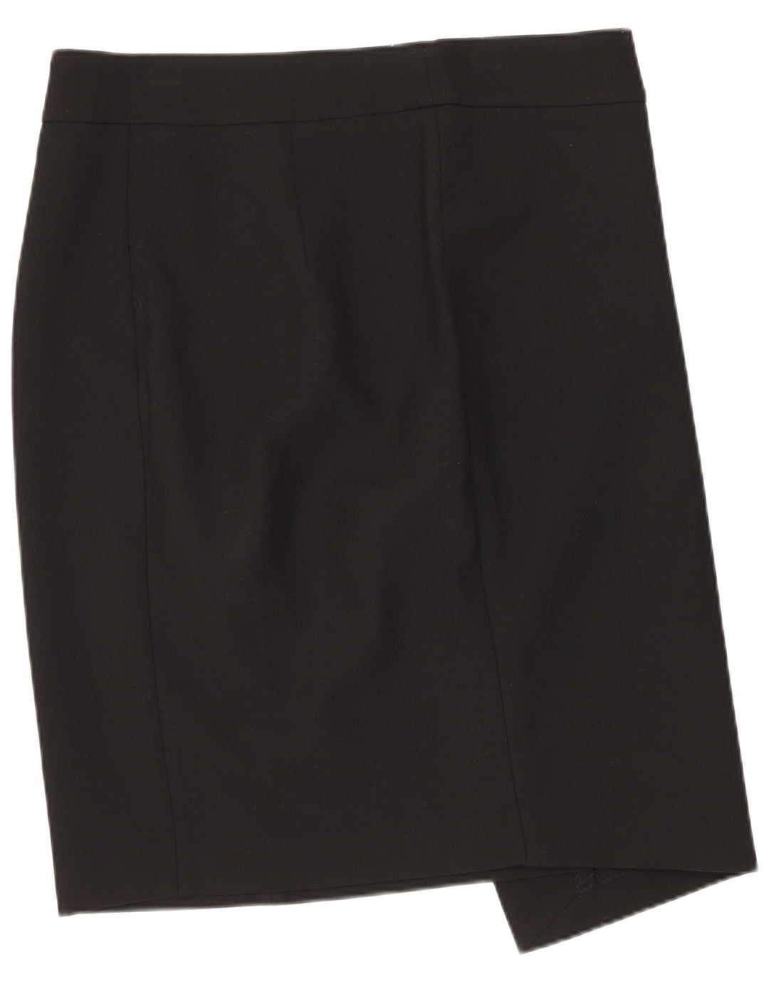 ZARA Mujer Falda Lápiz Grande W32 Poliéster Negro