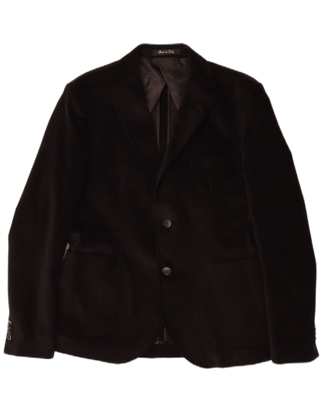 VINTAGE Chaqueta Blazer de 2 Botones para Hombre IT 50 Algodón Negro Grande