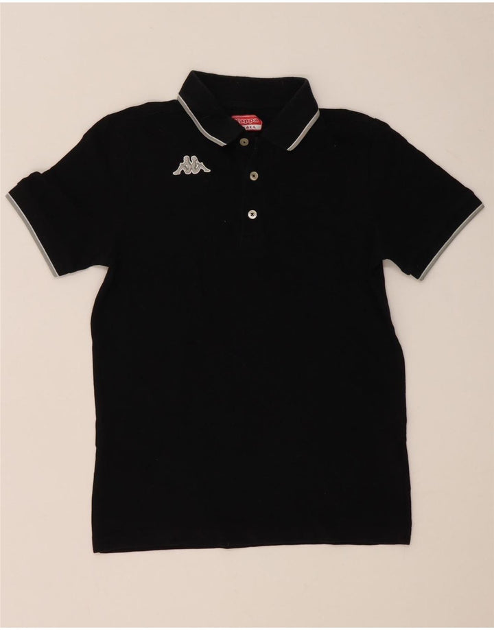 Kappa Polo Hombre Small Negro Algodón