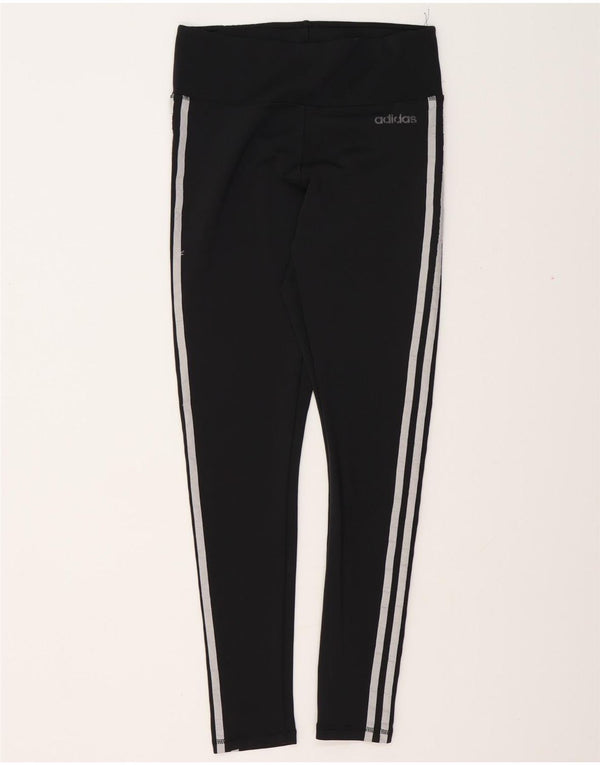 ADIDAS Leggings Climalite para mujer Reino Unido 12/14 Mediano Negro Poliéster