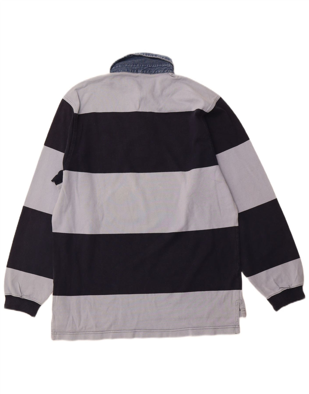 GANT Polo de rugby de manga larga de algodón a rayas en azul marino mediano para hombre