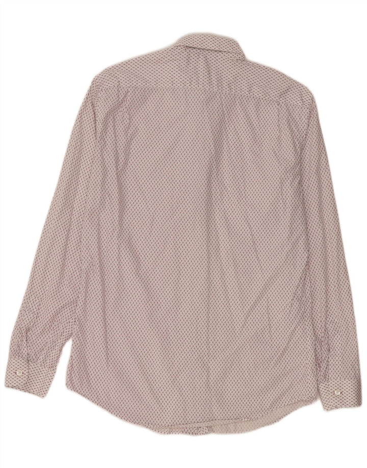 PAUL SMITH Camisa para hombre Talla 15 38 Paisley blanco mediano