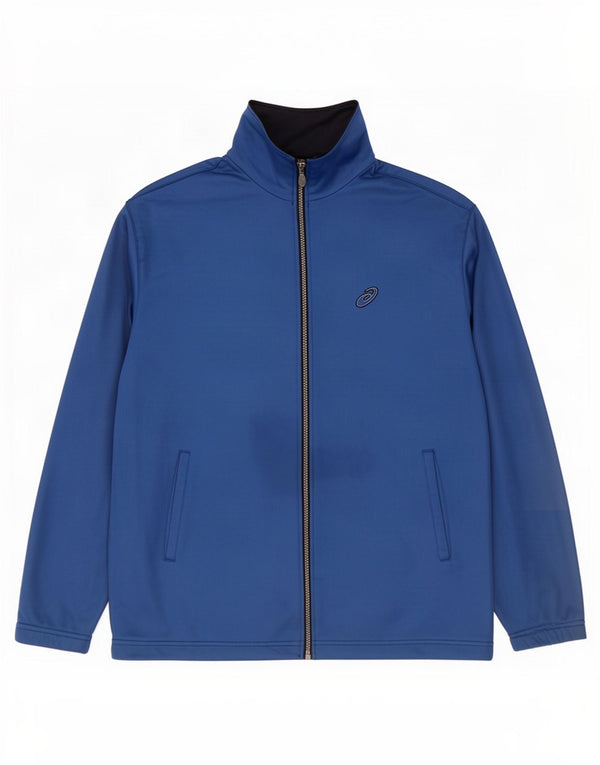 Asics Mens Chándal Top Chaqueta Grande Azul