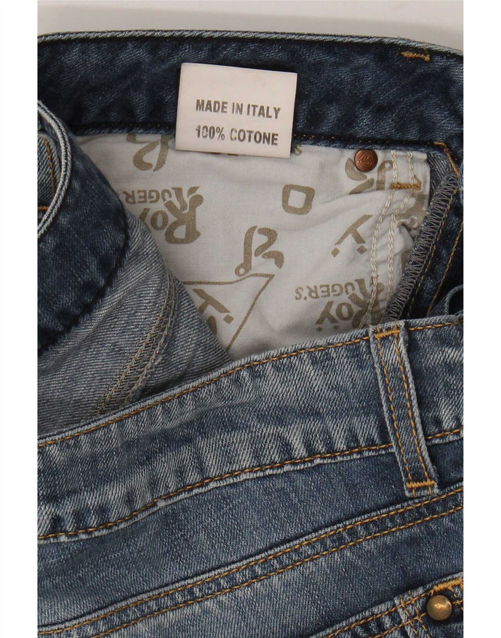Vaqueros rectos para mujer Roy Rogers W28 L33 Algodón azul