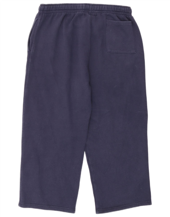 Kappa Hombre Pantalones De Chándal Gráfico Grande Azul Marino Algodón