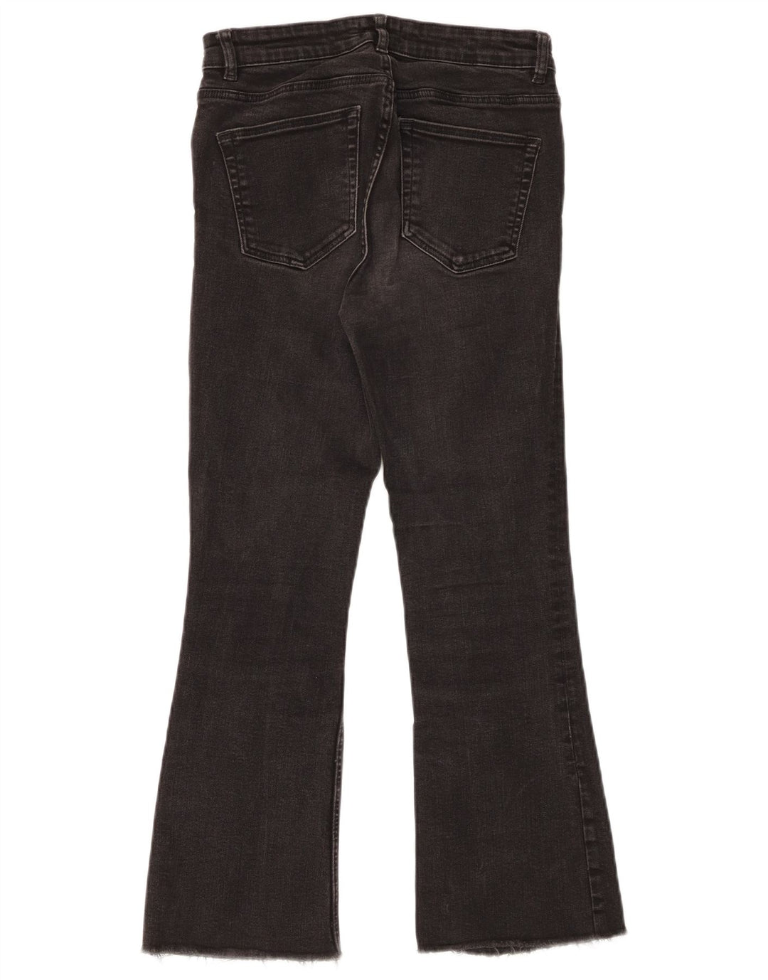 ZARA Womens Bootcut Jeans EU 38 Small W28 L26 Black Cotton
