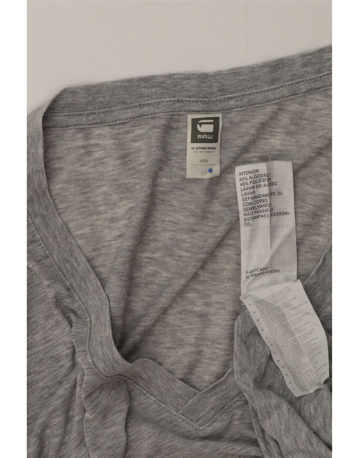 G-Star Hombre Camiseta Top Algodón Moteado Gris Medio