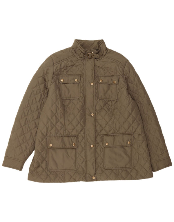 Marks & Spencer Chaqueta acolchada para mujer UK 40 XL Poliéster caqui