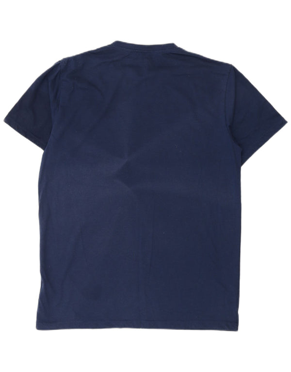 Jack & Jones - Camiseta gráfica para hombre, talla grande, algodón azul marino