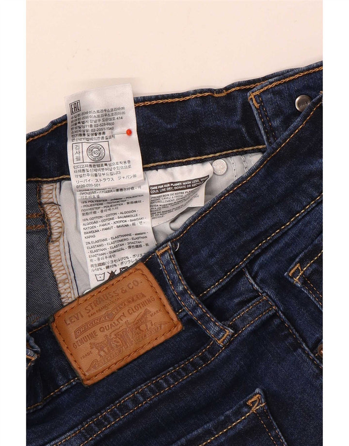 Levi's Vaqueros Rectos De Tiro Alto 724 Para Mujer W25 L30 Poliéster Azul Marino