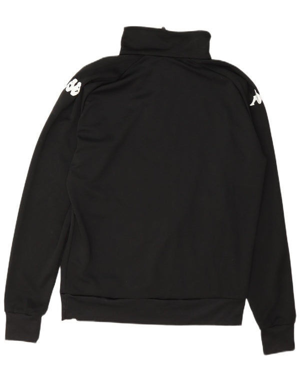 Kappa Mens Graphic Pullover Chándal Top Chaqueta Mediana Poliéster Negro