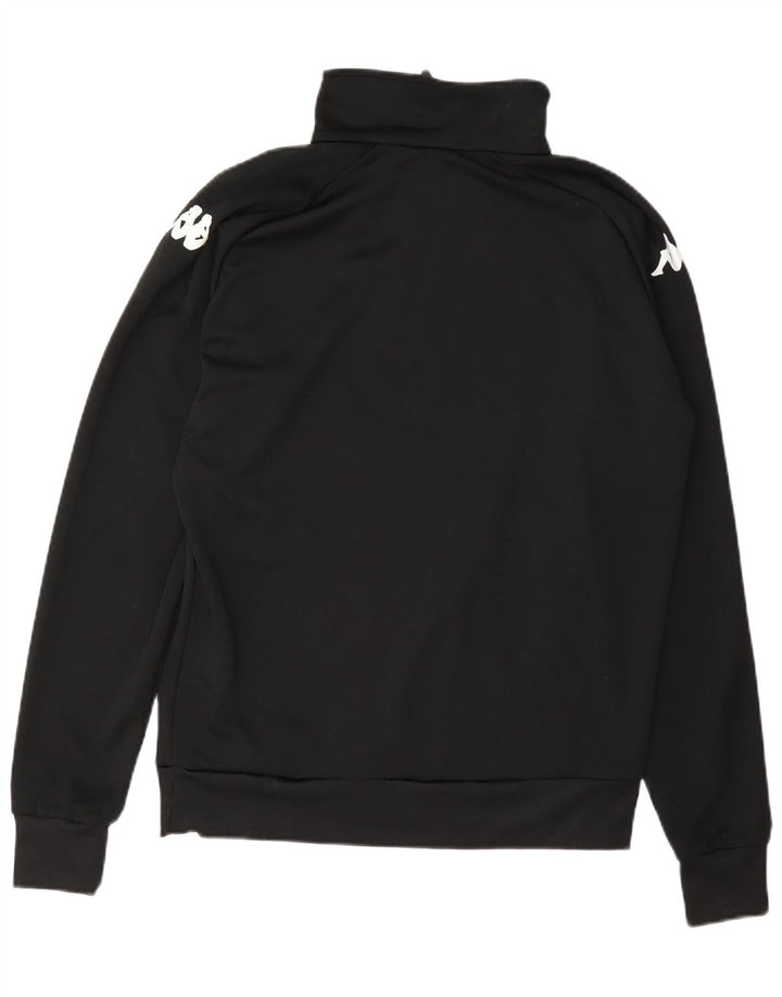 Kappa Mens Graphic Pullover Chándal Top Chaqueta Mediana Poliéster Negro